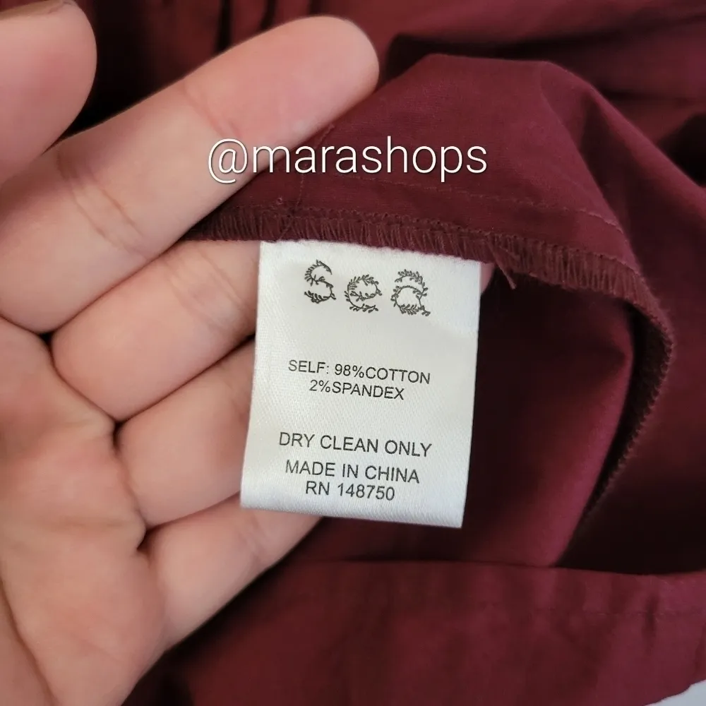 Sea New York Mena Merlot tiered midi dress Red Size M - Image 5