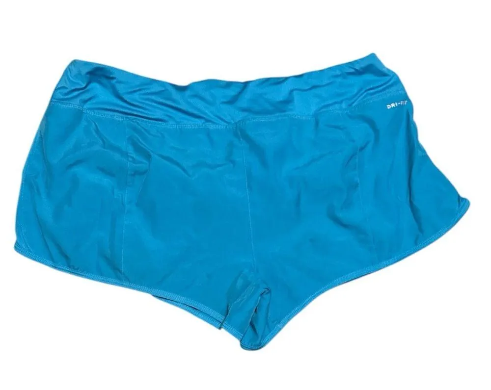 Nike Women's Blue Athletic Shorts size LX - Image 3