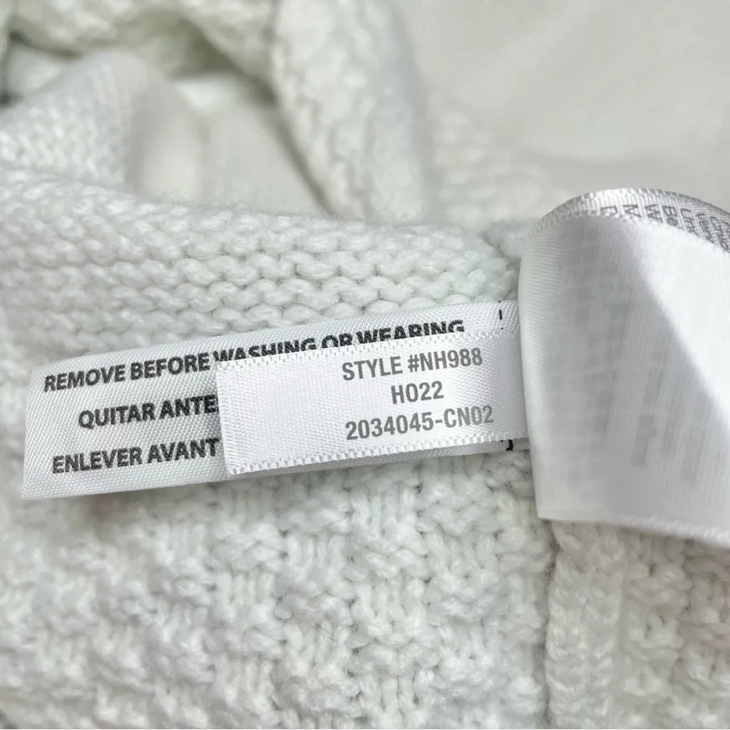 Madewell Sadler Turtleneck Sweater Antique Cream White Merino Wool XS NH988 - Image 7