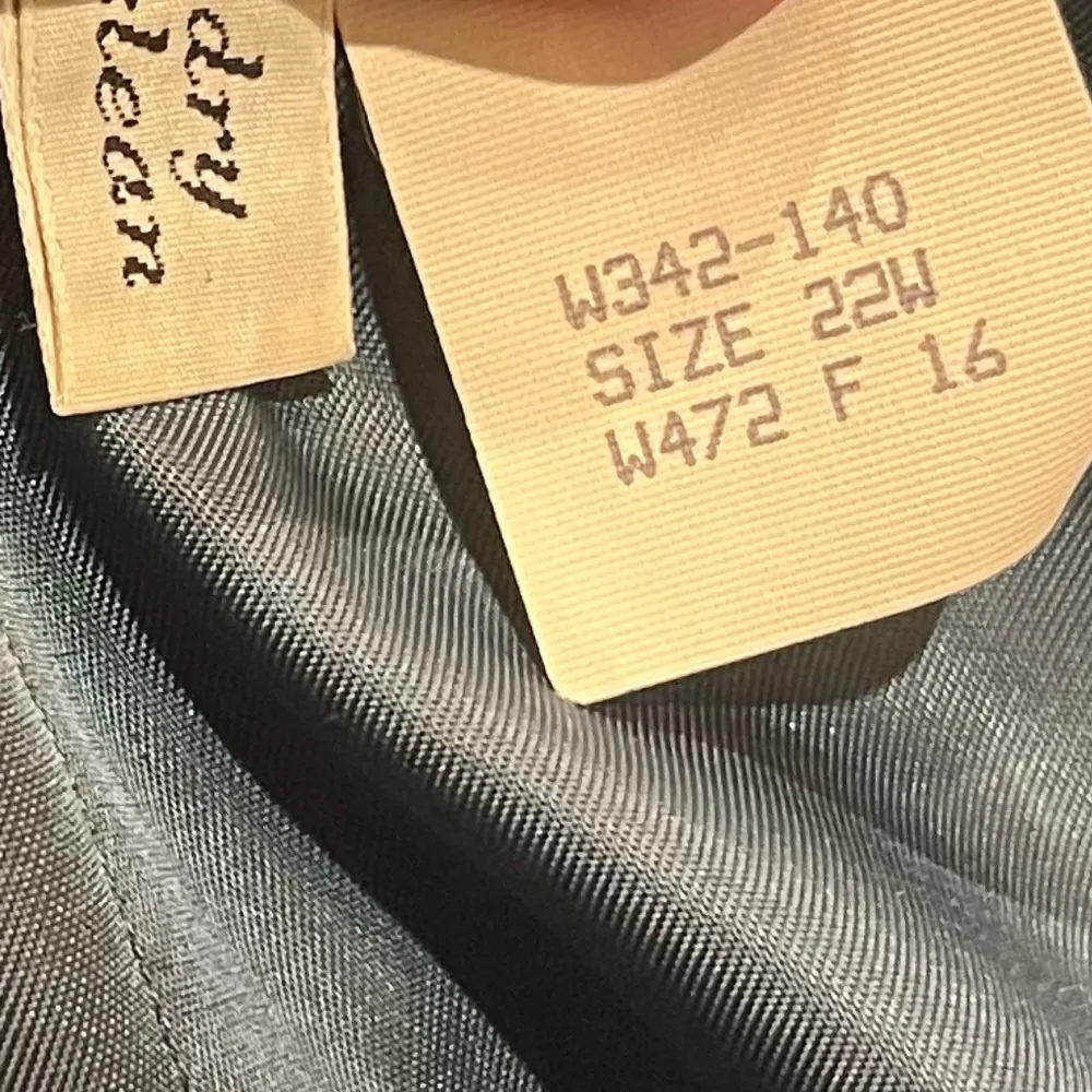 Pendleton vintage virgin wool teal blue single breasted long sleeve blazer 22W - Image 6