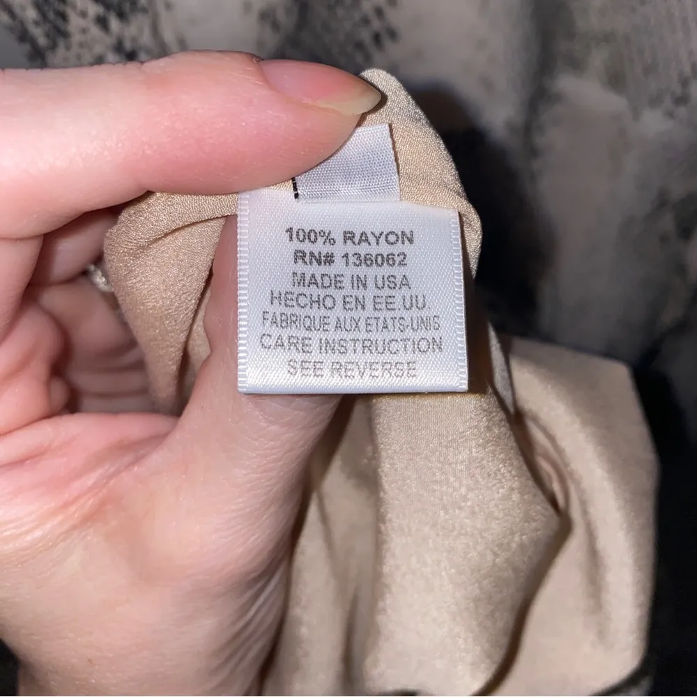 Lavender Brown Sleeveless Cream Gray Snakeskin Print Tank Top Jumpsuit S - Image 8