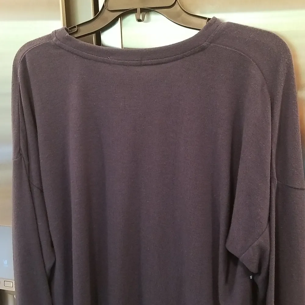 💕PJ SALVAGE💕 Long Sleeve Pajama Top Navy Blue Striped Loungewear XL NWT - Image 9