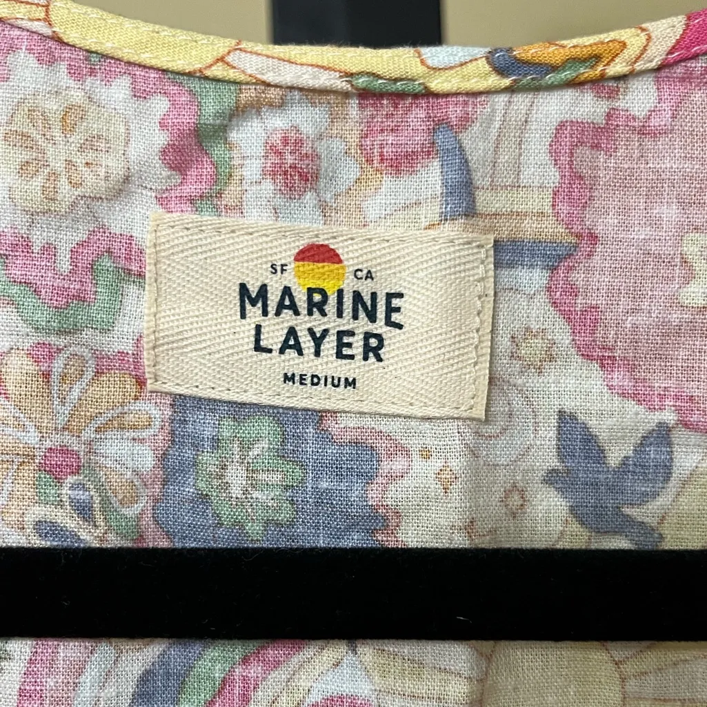 New Marine Layer Camila Hemp Romper Size Medium - Image 5