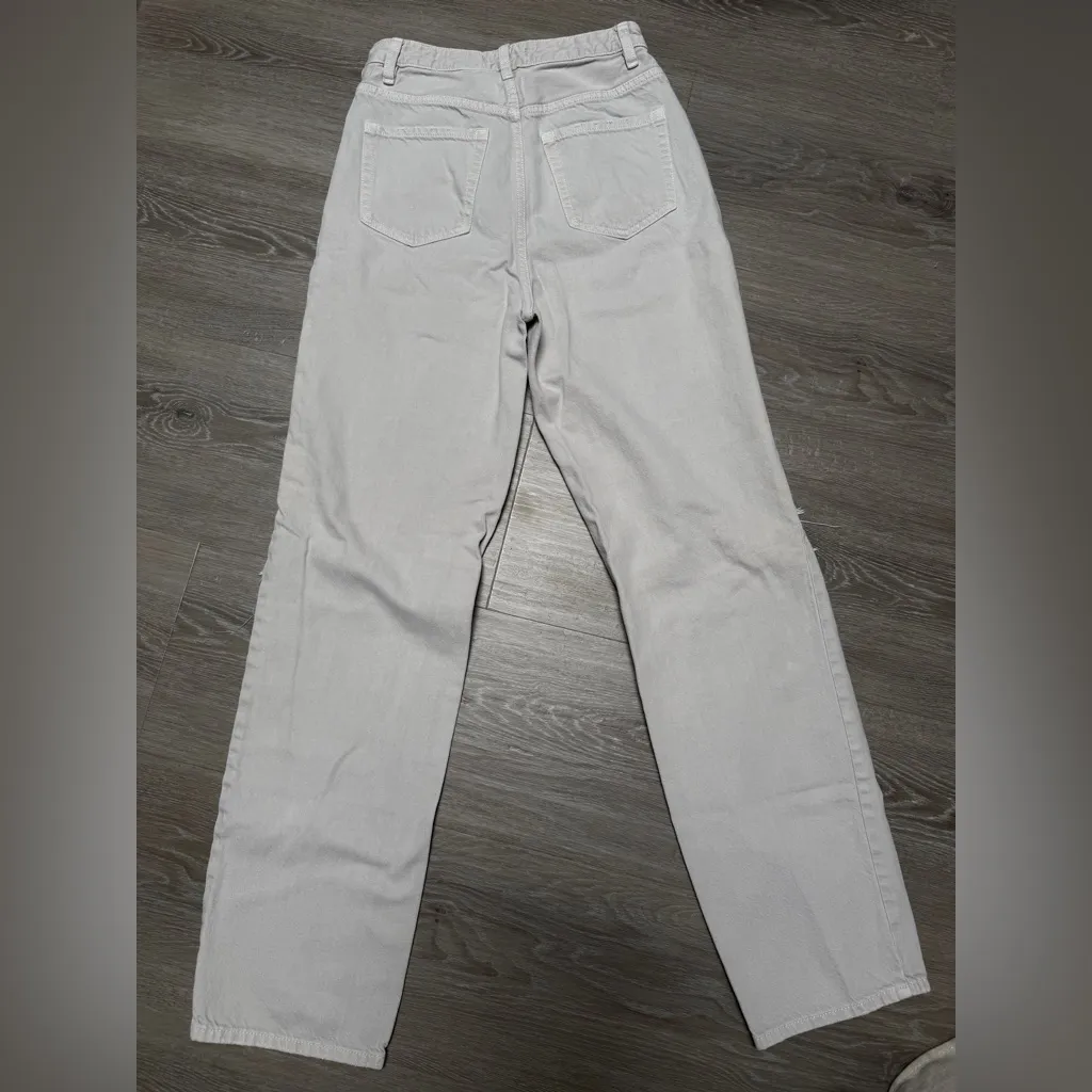 pacsun off white cream ripped 90s boyfriend jeans - Image 3