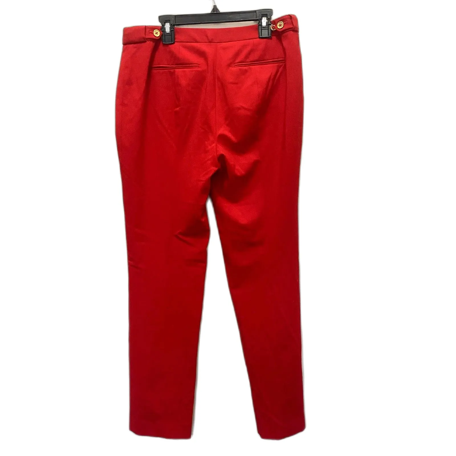 Calvin Klein Highline Ankle Trouser Pants Classic Cherry Red‎ Nautical Size 6 - Image 5