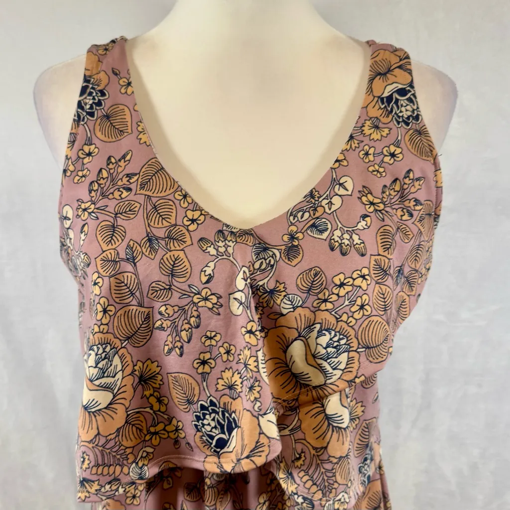 Everly Grey mauve floral nursing maternity dress size small Pink - Image 4