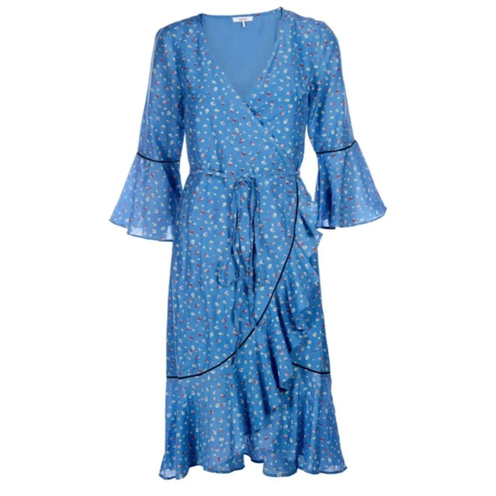 GANNI Beacon Marina Wrap Dress - Image 88