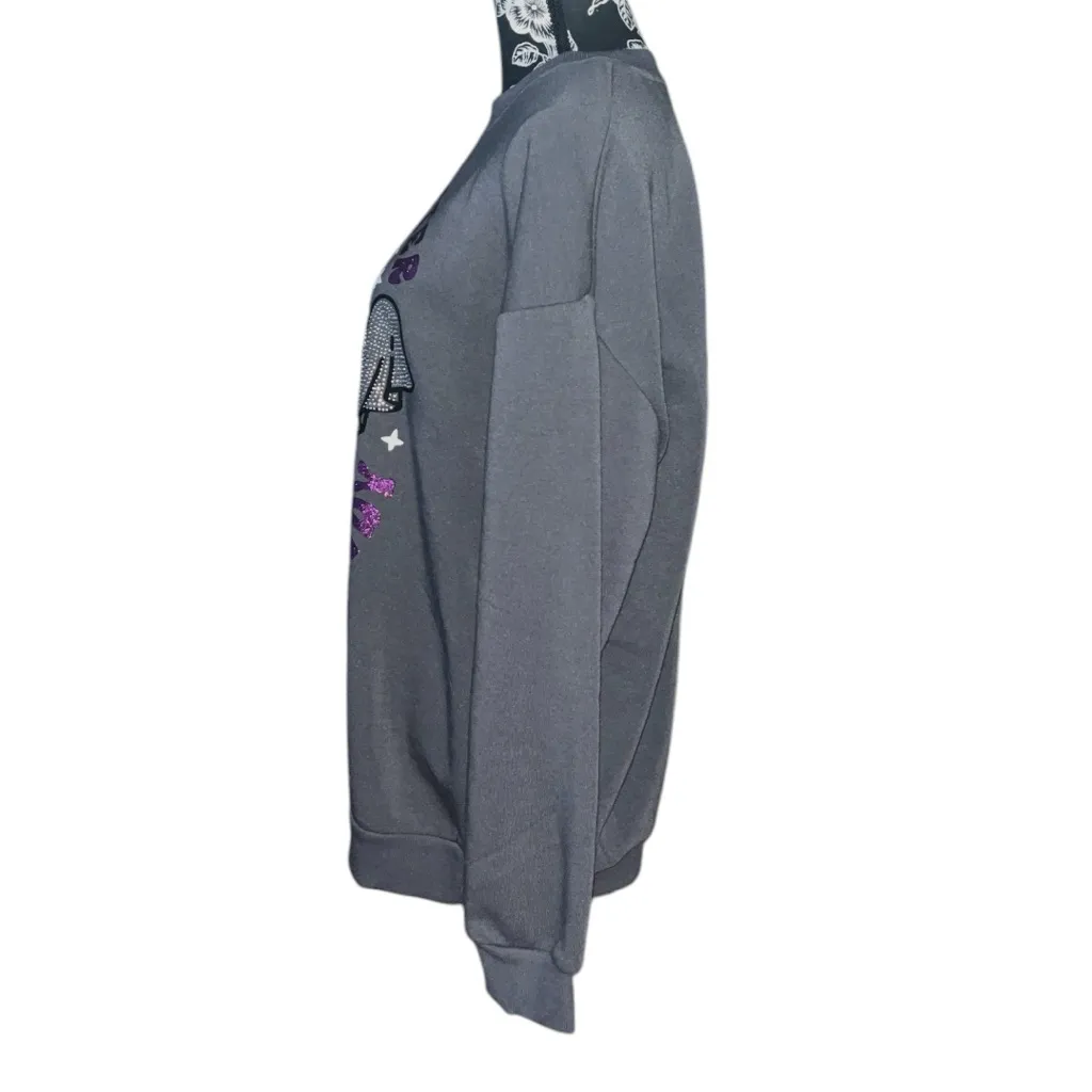 Better/Together Witch Better Have My Candy Ghost Sweatshirt Gray Size L - Image 3