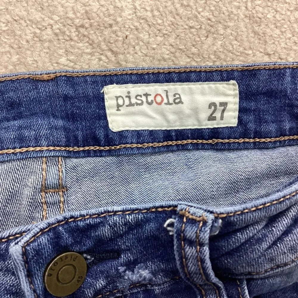 Pistola Mid Rise Skinny Distressed Jeans Size 27 - Image 6