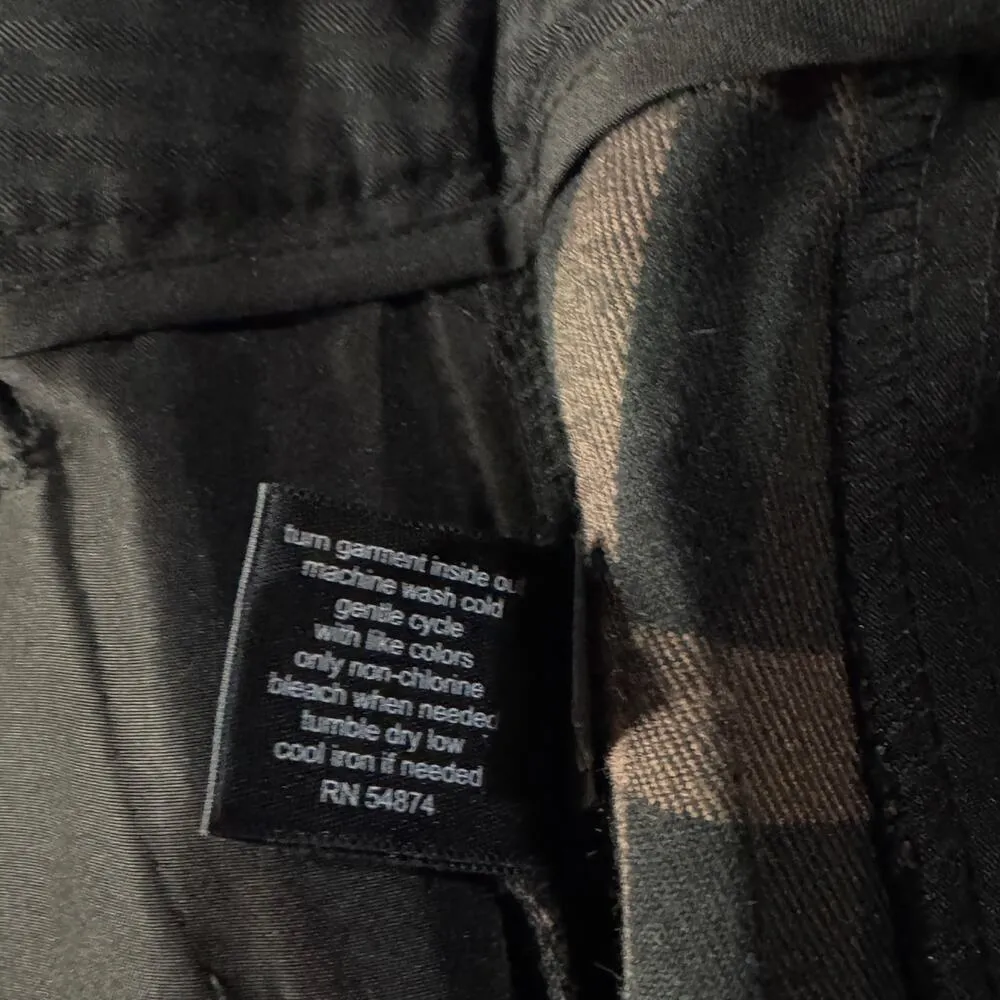 The Limited SZ 8 Ankle Pencil Dress Pants Plaid Pockets Low Waist Career Multi - Image 9