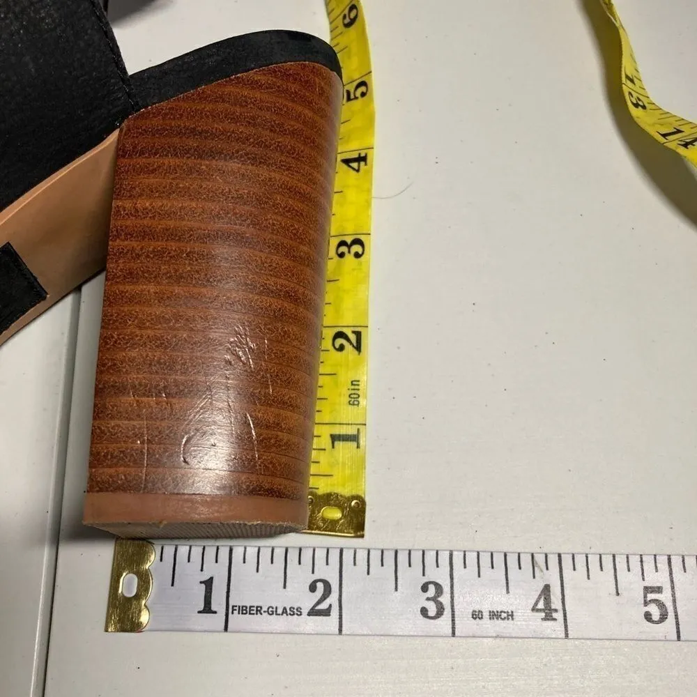 M4D3, FREE PEOPLE, Madi Stacked Block Heels, Black‎ - Image 10