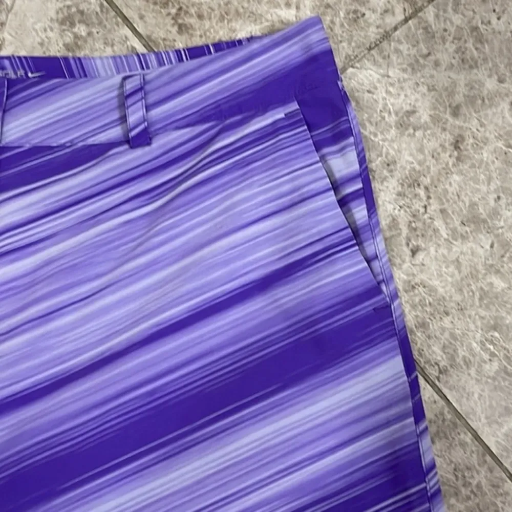 NIKE Golf Purple Speed Striped Skirt Size 12 - Image 7