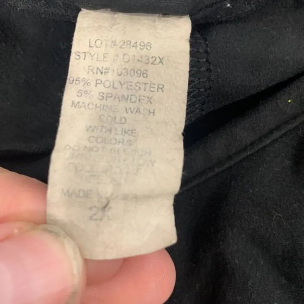 Discreet Cold Shoulder Black Dress Size 2X Polyester & Spandex Blend - Image 4