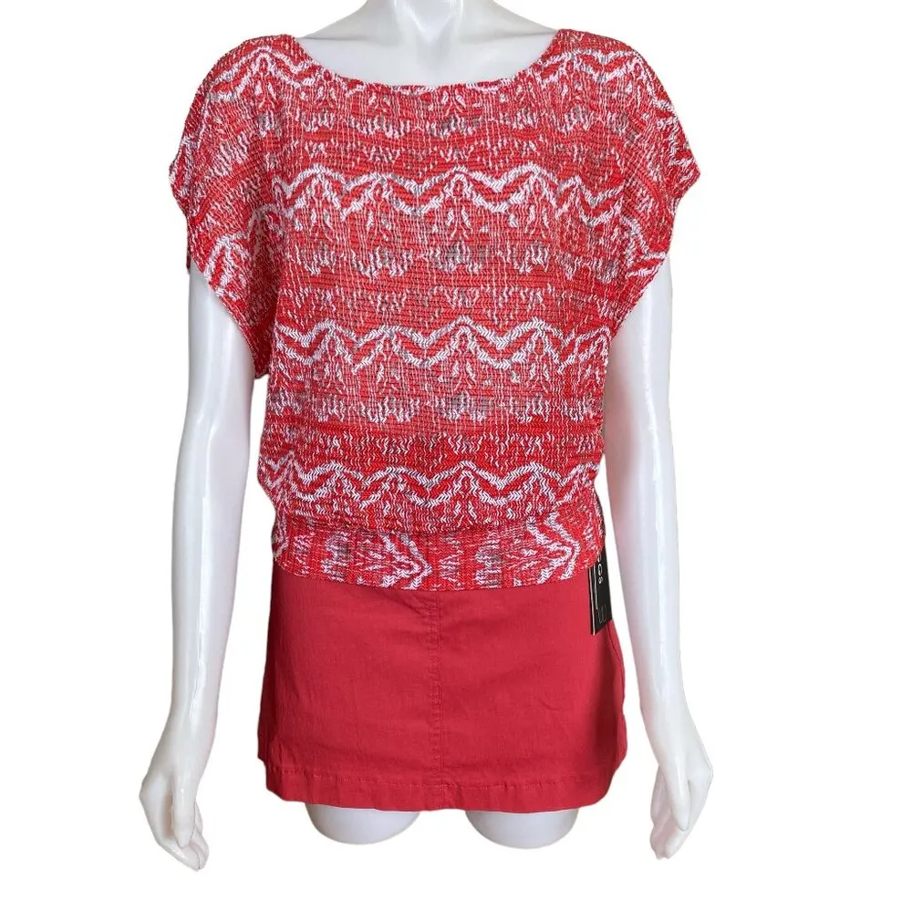 Briggs 10P crimson stretchy skort comfort waistband hidden elastic NWT - Image 2