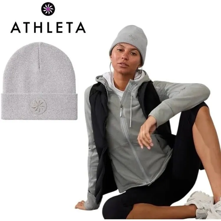 Athleta Headstart Beanie Grey One Size - Image 2