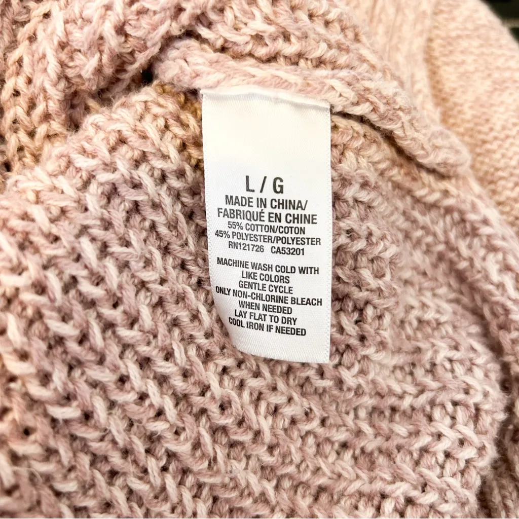 Prince &‎ Fox Cable Knit Lavender Sweater Size L Pink Size L - Image 6