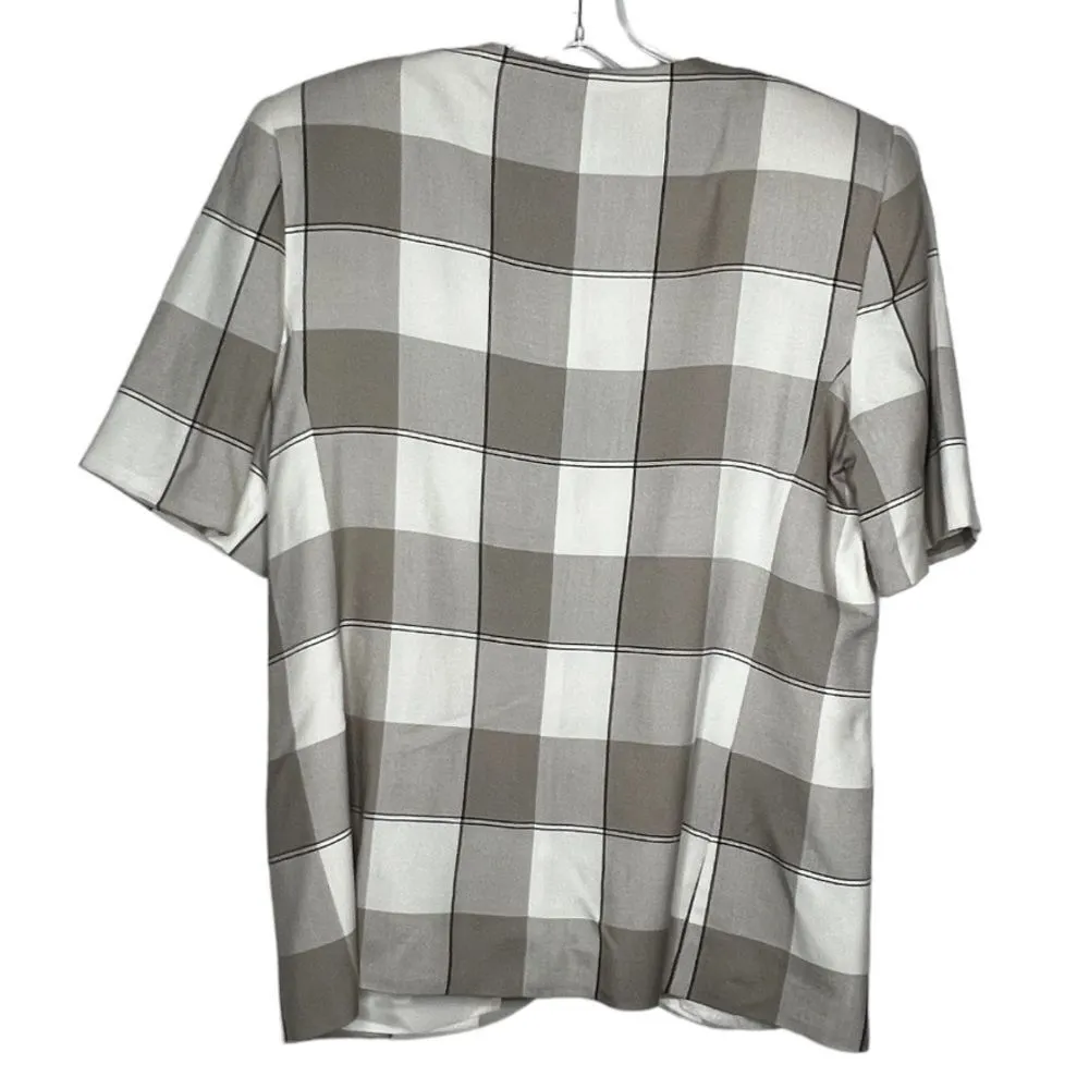 Vintage Le Suit Skirt Set‎ Tan Size 14 - Image 5