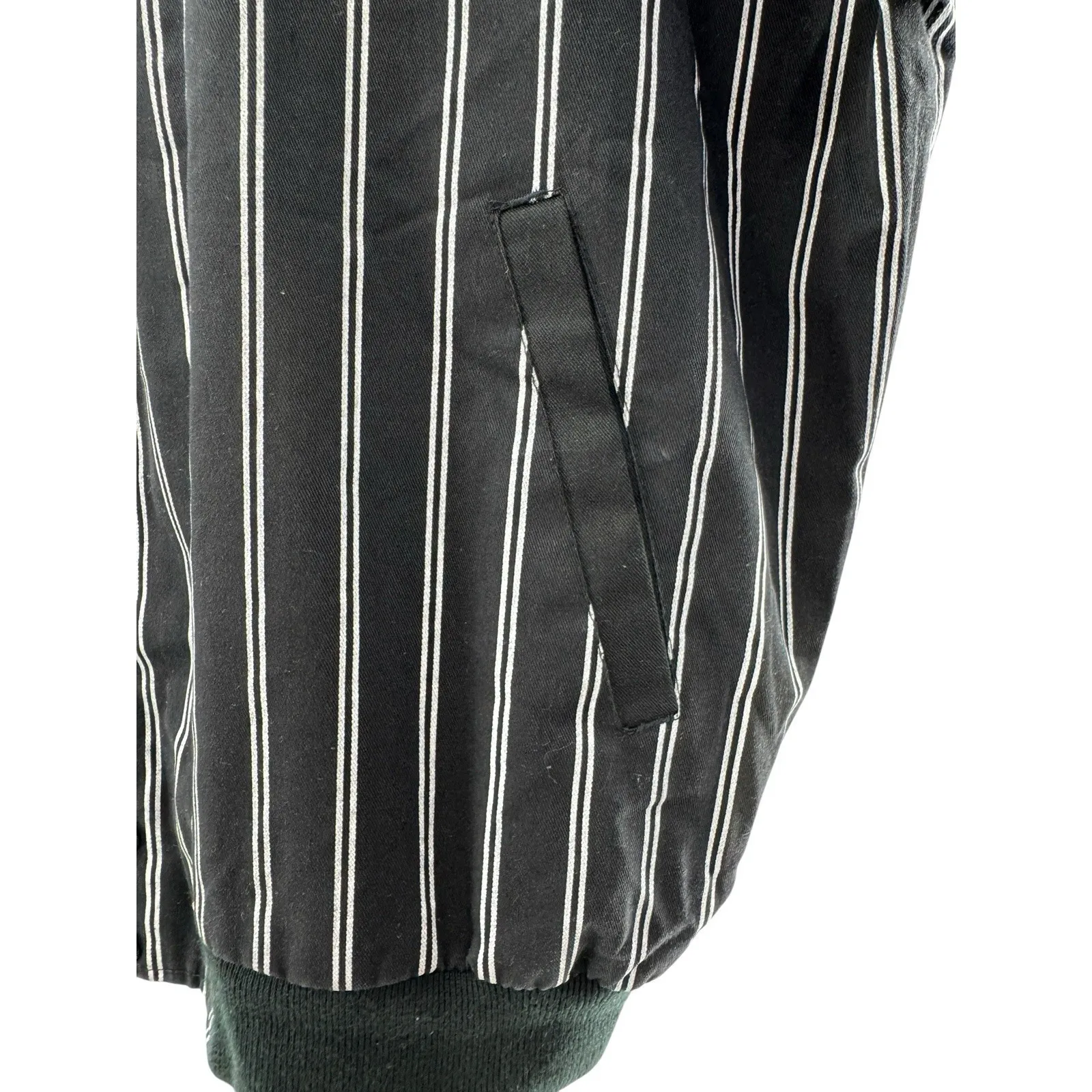 Vintage Colorado Rockies Starter Jacket XL Black Purple Pinstripe MLB Basebal - Image 4