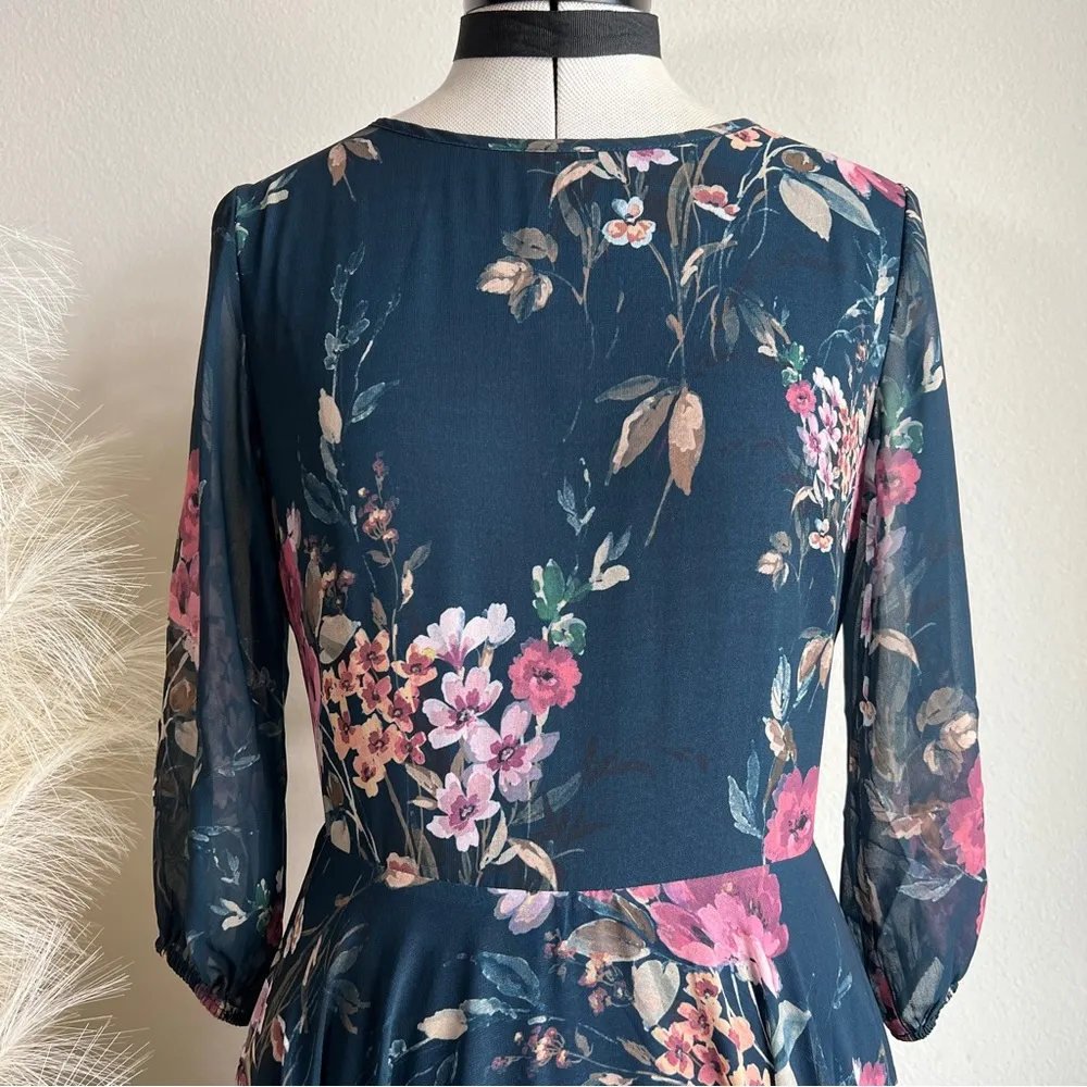 NWT Yumi Kim Woodstock Navy Blue Floral Maxi Dress - Image 12