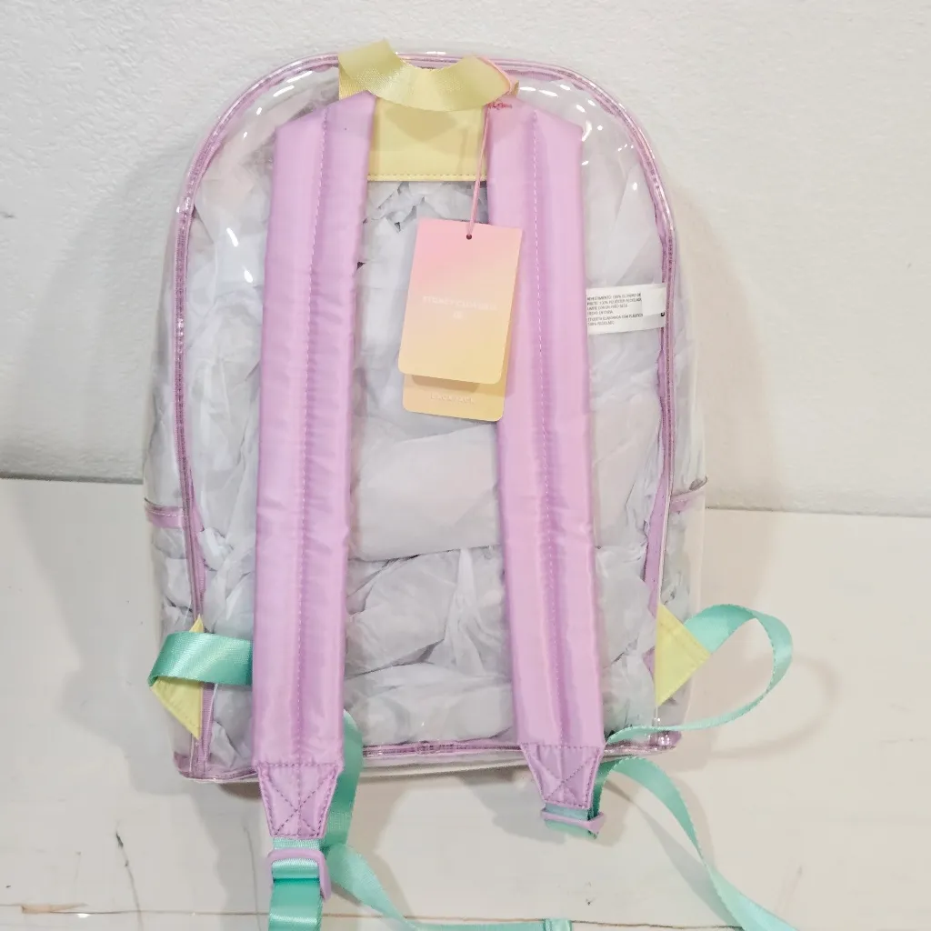 Stoney Clover Lane x Target Clear/Lavender Transparent Backpack - Image 3