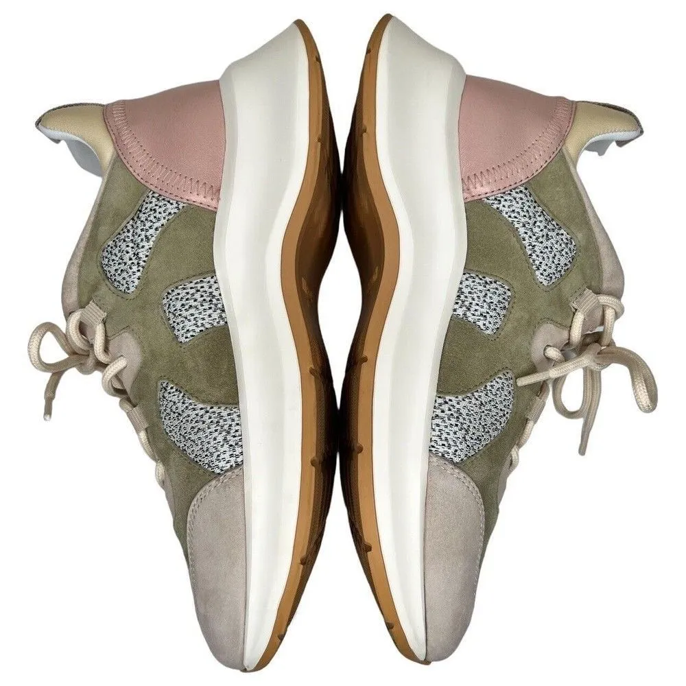 HOGAN H585 GREEN/PINK WOMENS SNEAKER SPORT SZ 10.5 STYLE HXW5850DU70R8E0MRU - Image 5