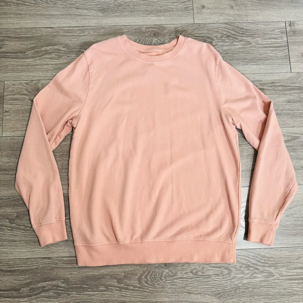 Goodfellow & Co Women Soft Pink Top Relaxed Round Neck Sweater Size L - Image 8