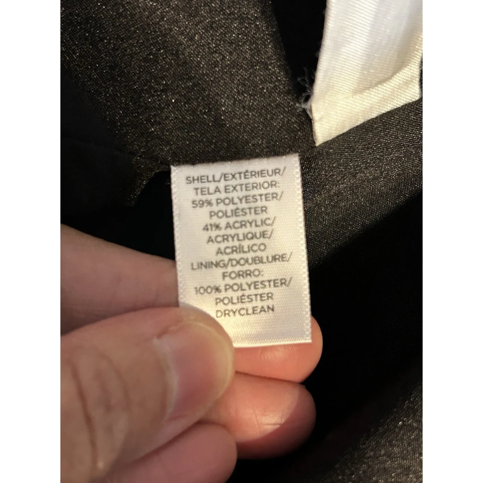 Loft Siesta Aztec Fringe Zip Blazer Jacket Blue Black White Woven Tweed Size 2 - Image 6