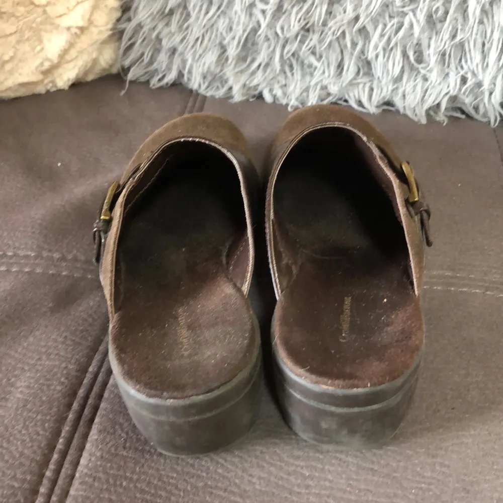 CROFT & BARROW Brown Mules Size 8.5 - Image 4