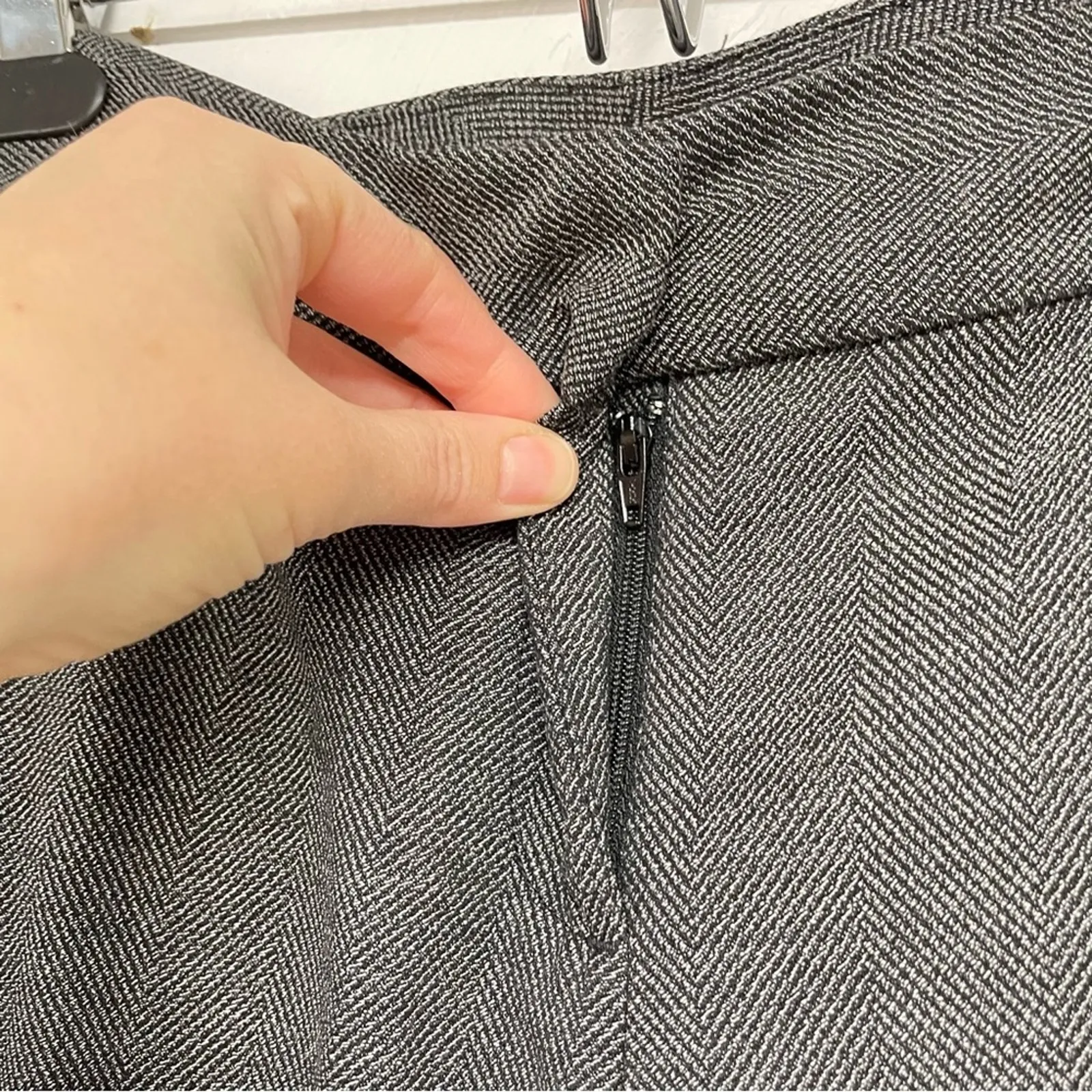 Ann Taylor Grey Wide Leg Dress Pants Trousers Womens 0P High Rise Slacks - Image 5