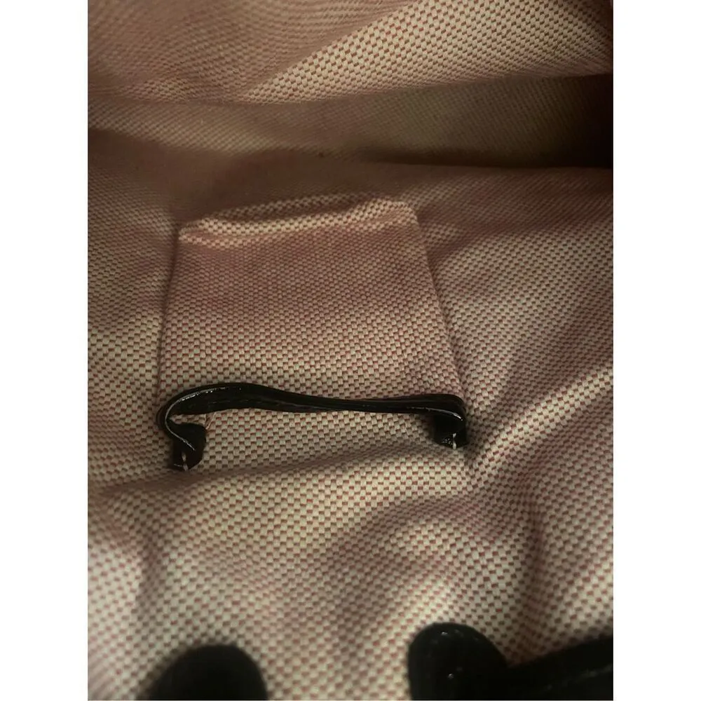 Dooney & Bourke Medium Chiara Patent Leather Drawstring Satchel Bag Black - Image 12