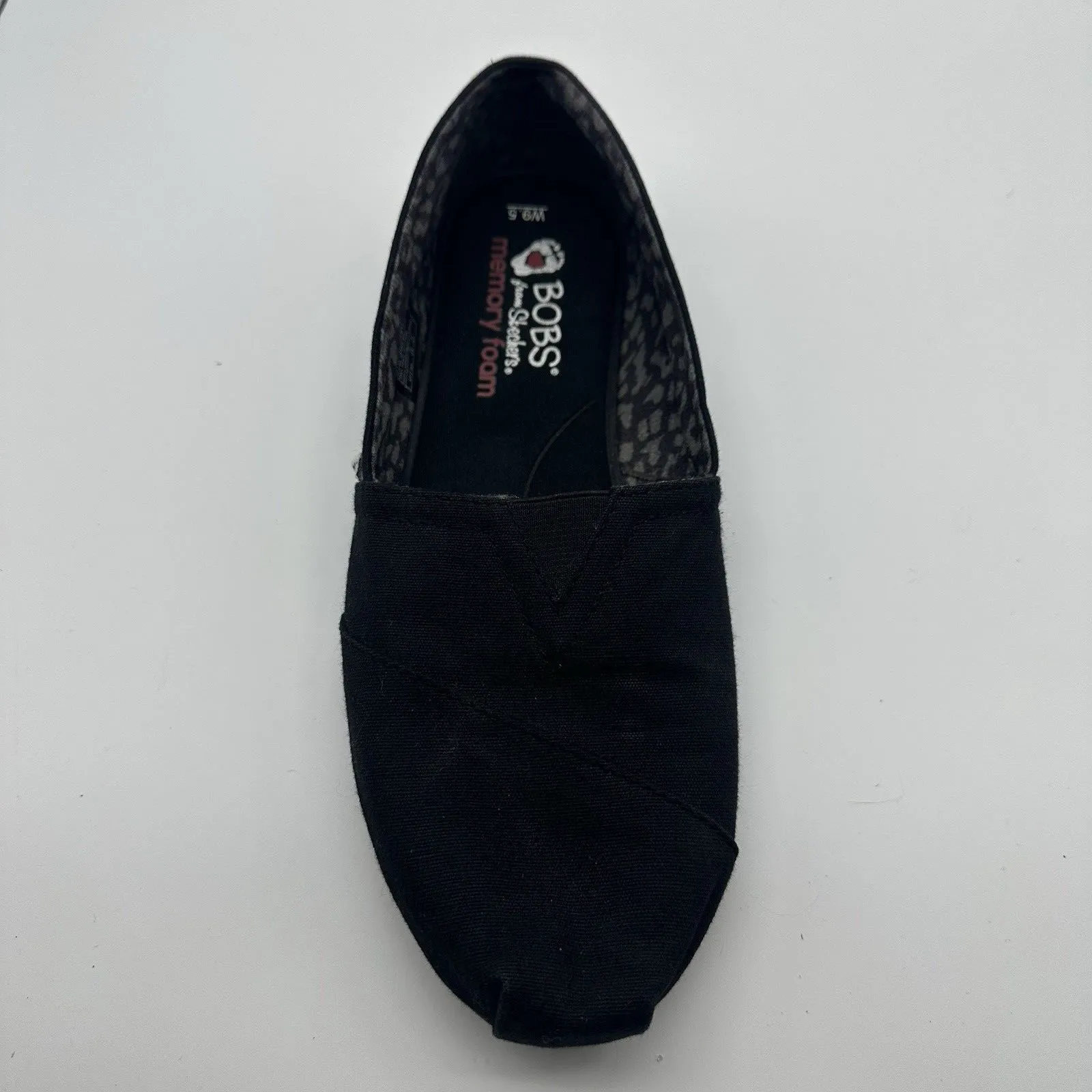 BOBS by Skechers Womens 9.5 Black Slip - Image 2