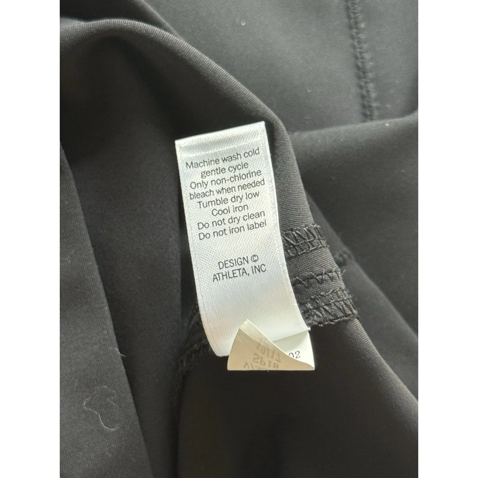 Athleta Stellar En Route Dress Small Black Bodycon Zipper‎ Racerback Sleeveless - Image 5