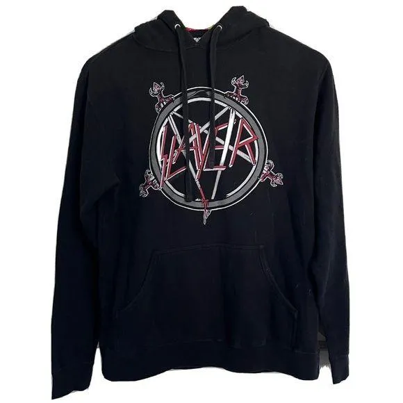 Slayer Unisex Small Pentagram South of Heaven Pullover Hoodie Jacket Black - Image 1