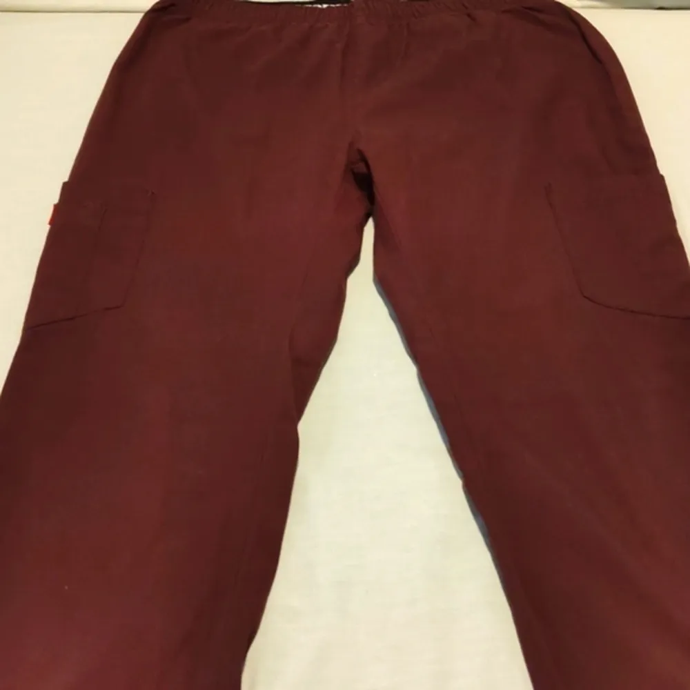 Dickies Maroon Scrub Pants Hospital Nursing Medical Doctor Pockets Size SP #4977 - Image 3