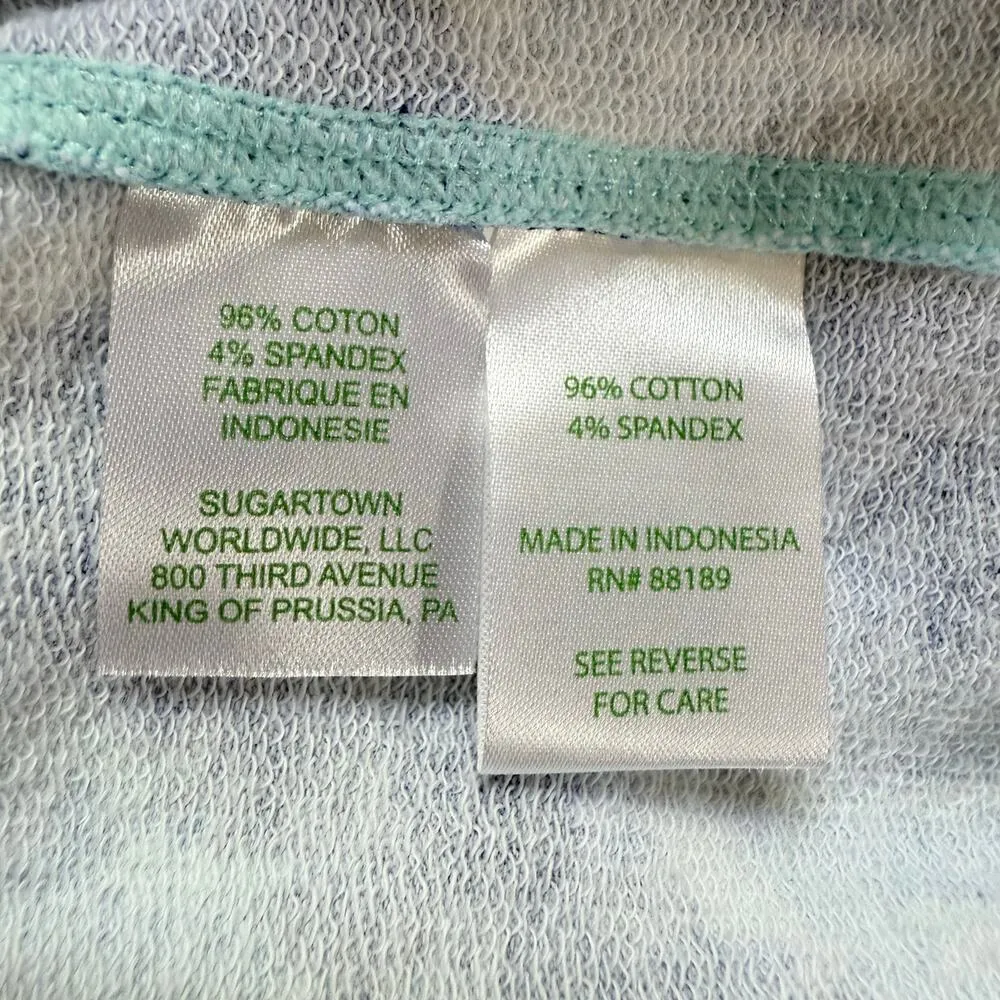 Lilly Pulitzer Mindy Shawl Collar Cardigan Blazer in‎ Blue Swish Print, Size XS - Image 11