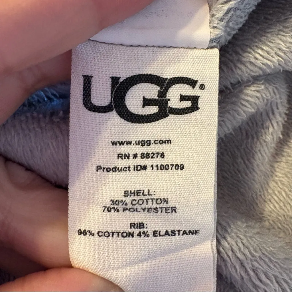UGG Morgan Sweatshirt Women’s Sz Small‎ Grey Crewneck Lightweight Double Knit - Image 9