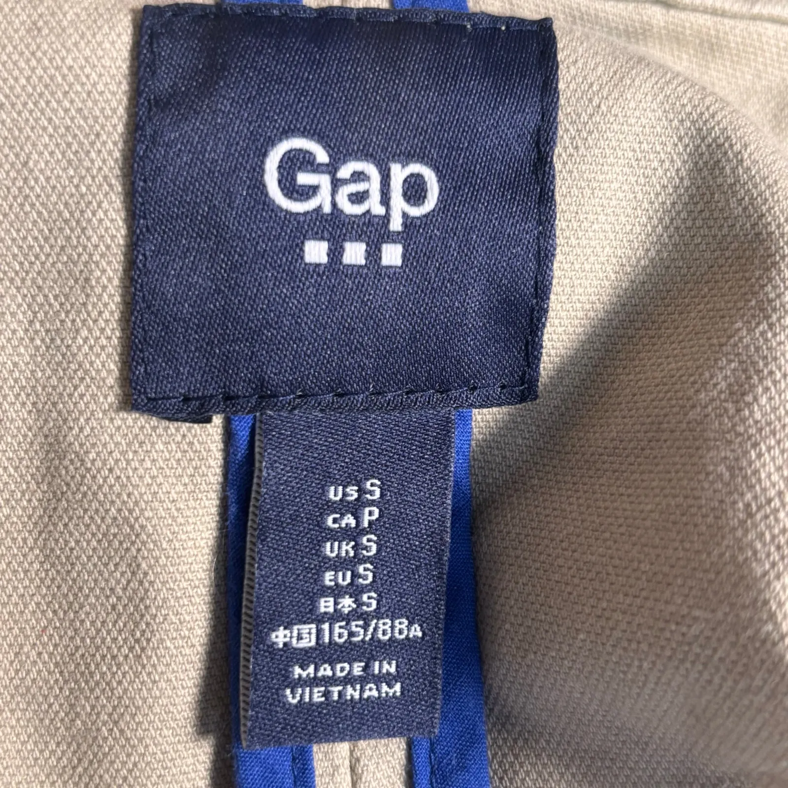 Gap Beige Cotton Trench Coat Utility Jacket Women’s Small Belted Detachable Hood - Image 12