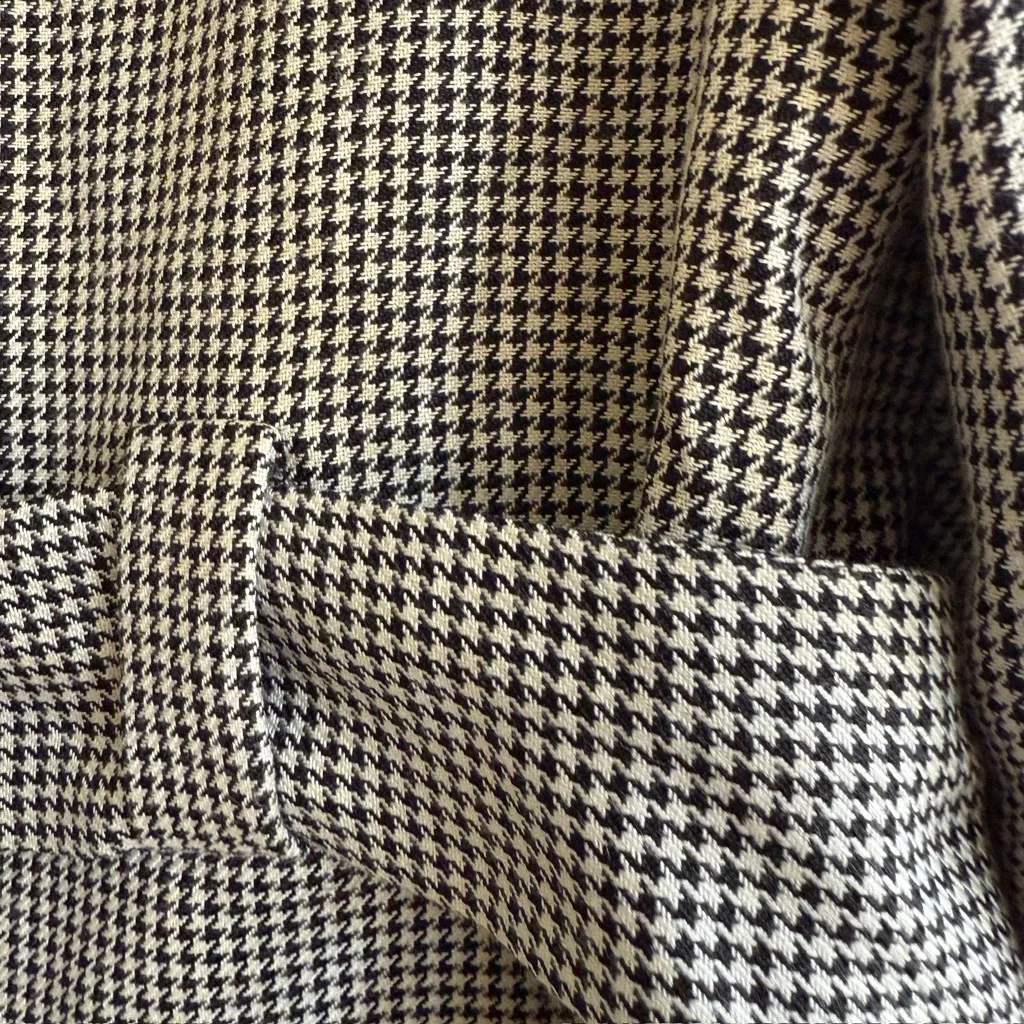 Houndstooth Belted Blazer Tailored Jacket Size 8 Reflections by Spiegel - Image 8