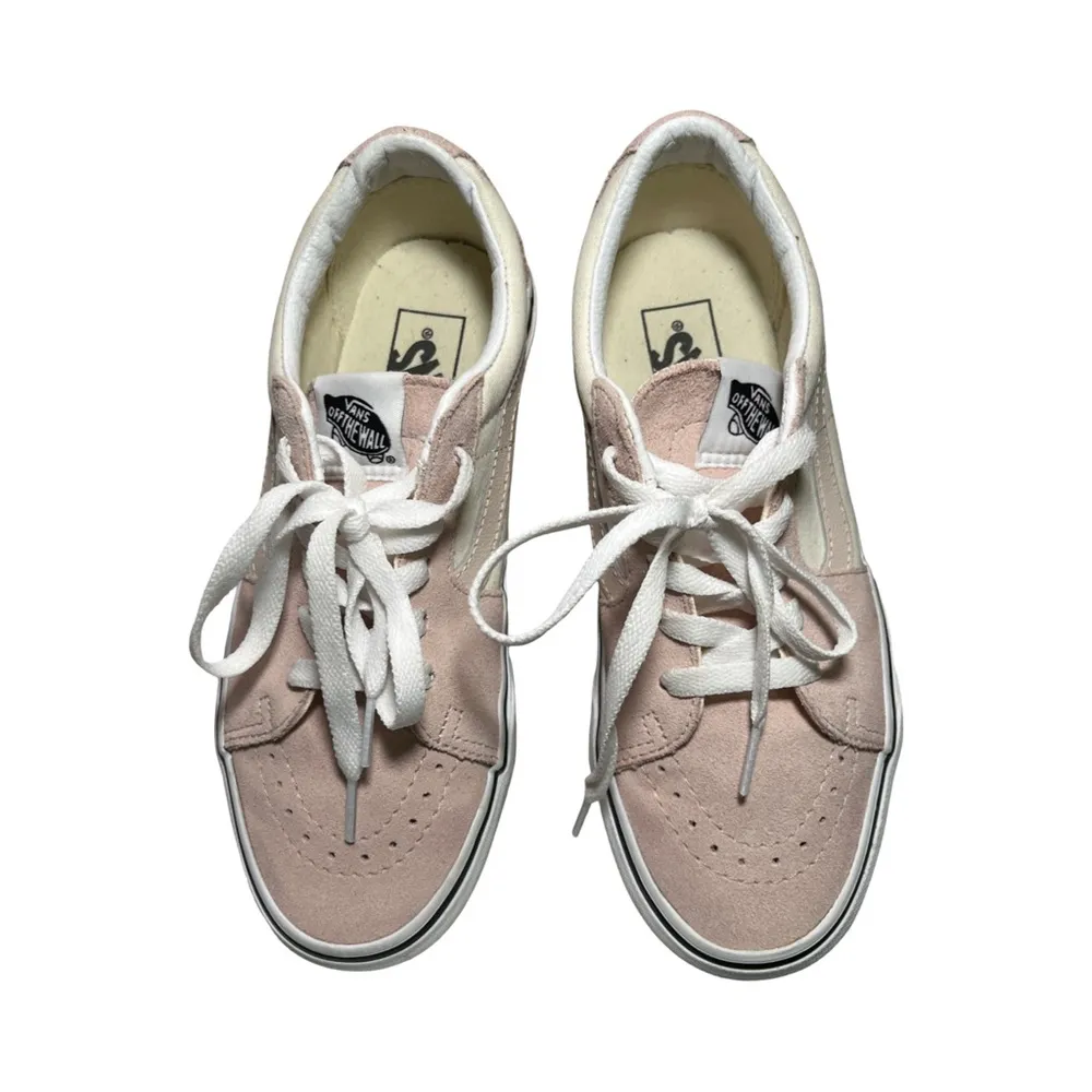 Vans Old Skool Pink Cream Suede Sneakers Women’s 7.5 Men’s 6 EUC - Image 3