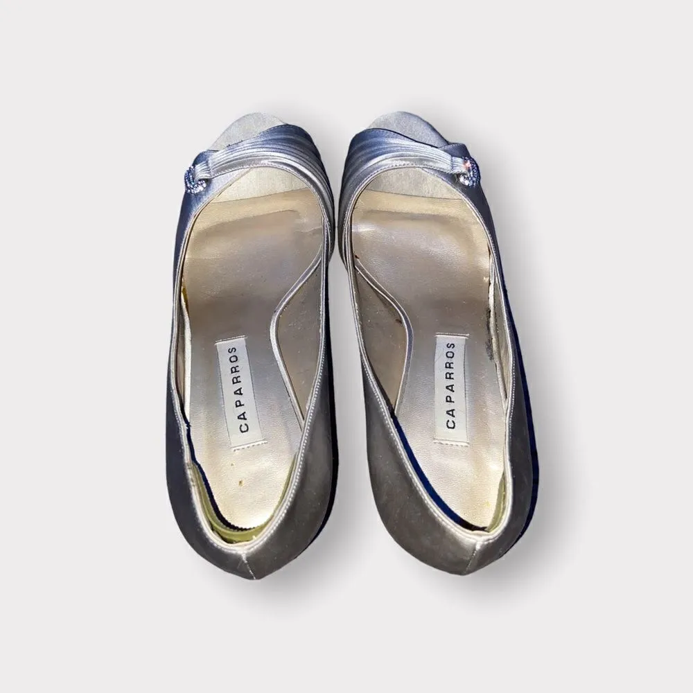 Caparros Tan Satin Shoe Size 10 B - Image 2