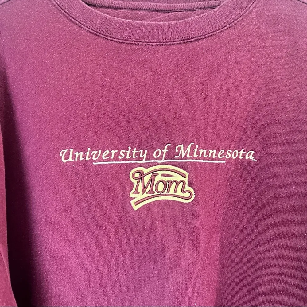 Vtg  University of Minnesota Gophers Mom Crewneck Sweatshirt size Lg ♦️ - Image 10