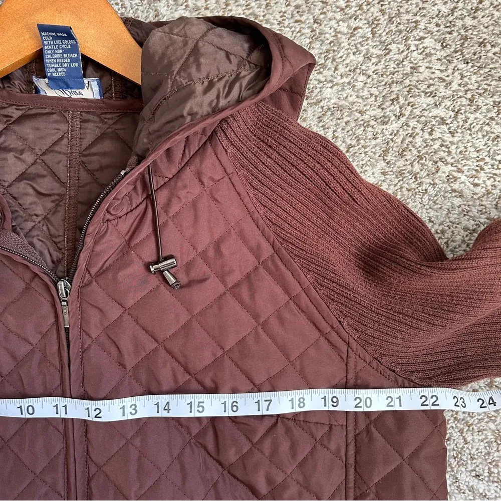 Pure Alaska Brown Sweater Full Zip Jacket Large Casual Fall Vintage 90s - Image 4