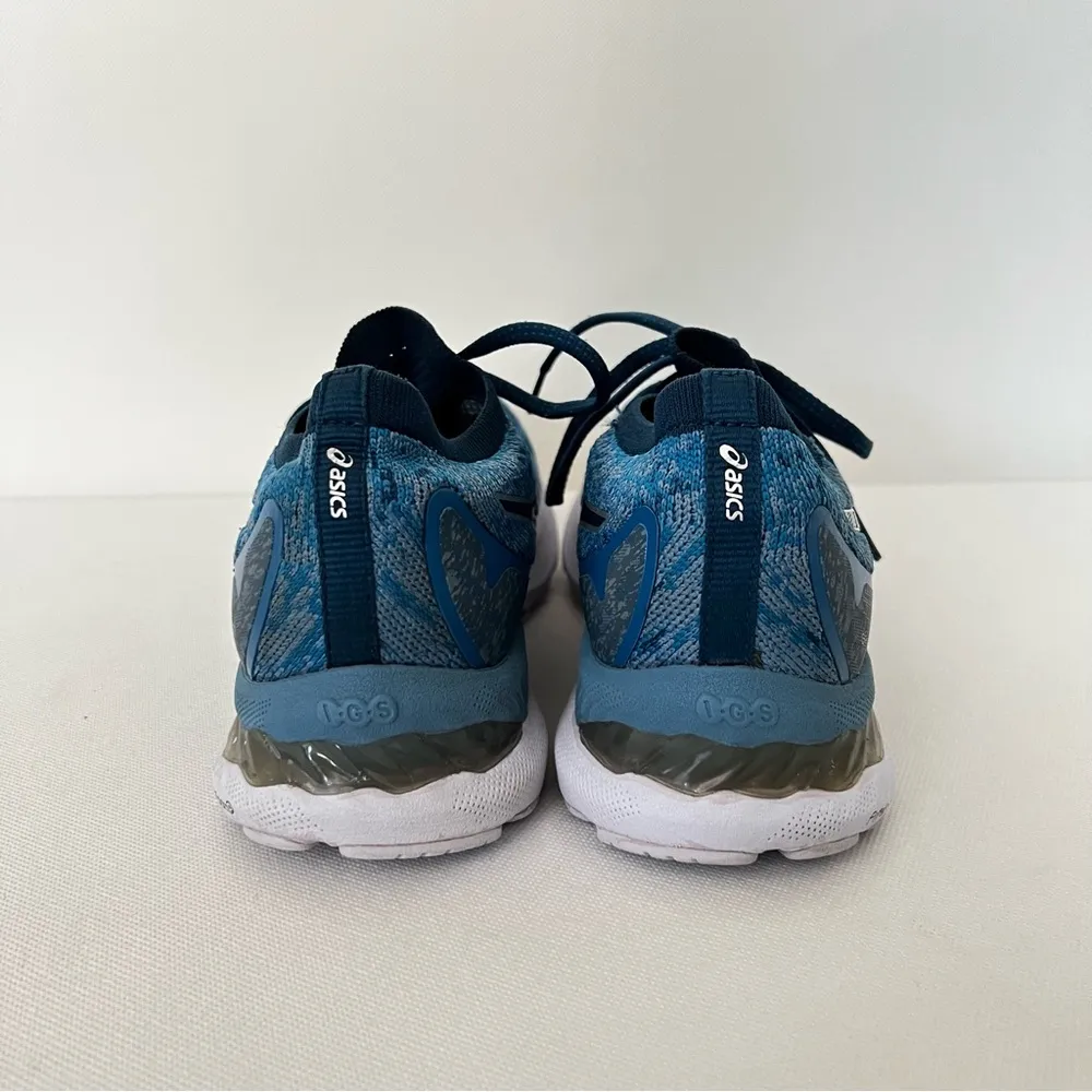 ASICS Gel Nimbus 23 Knit Running Shoes size 9 1/2  “Mako Blue” 1012A880 - Image 6