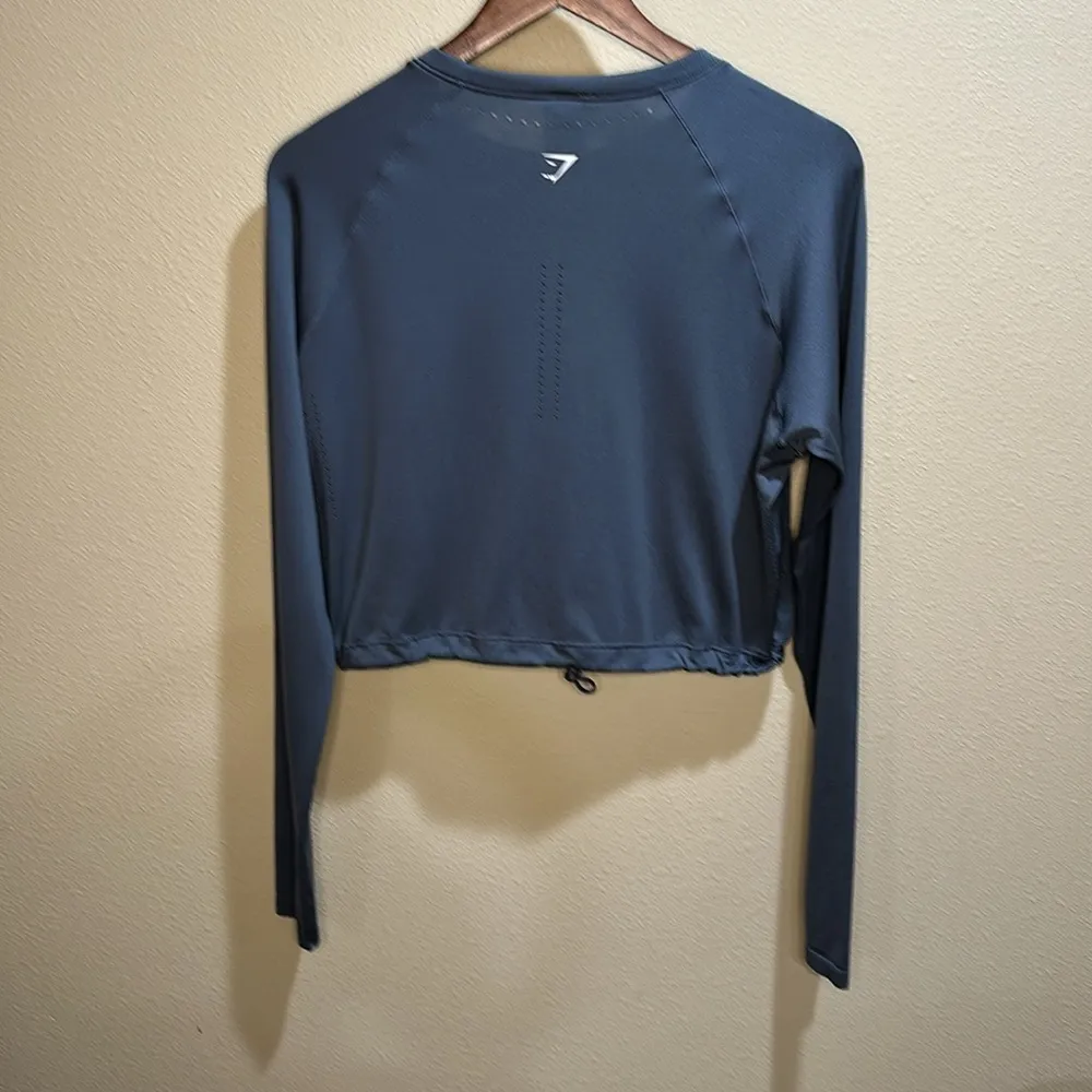 large crop long sleeve seamless tee - Image 2