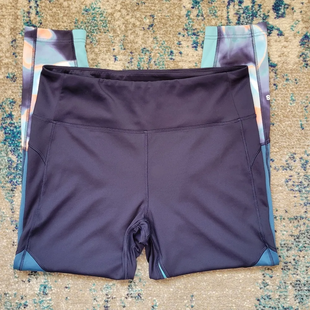 Adidas Navy Feel Brilliant AEROREADY You For You 7/8 Leggings Size xl - Image 6