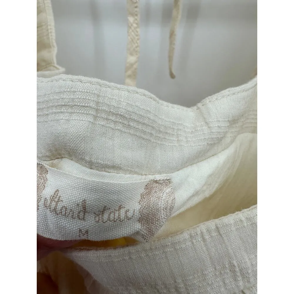 Altar'd State Peasant Top Women Medium Boxy Puff Sleeve Baby Doll Flowy Boho - Image 6