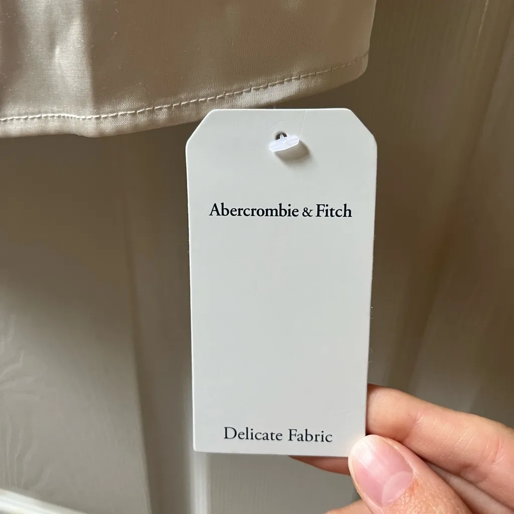 Abercrombie & Fitch Cream and Black Lace Babydoll Cami - Image 4