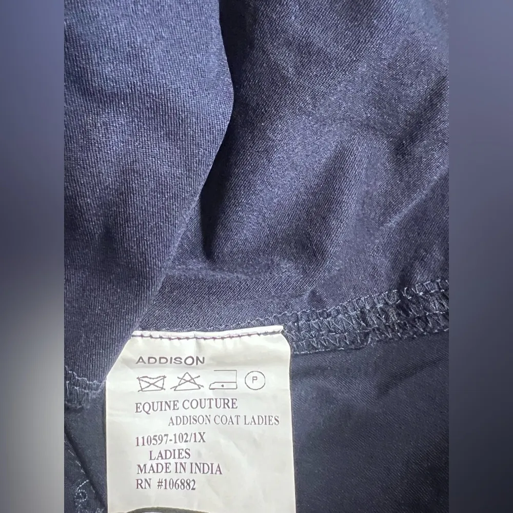 Equine Couture Equine‎ Couture Equestrian Addison Navy Coat Jacket XL - Image 5