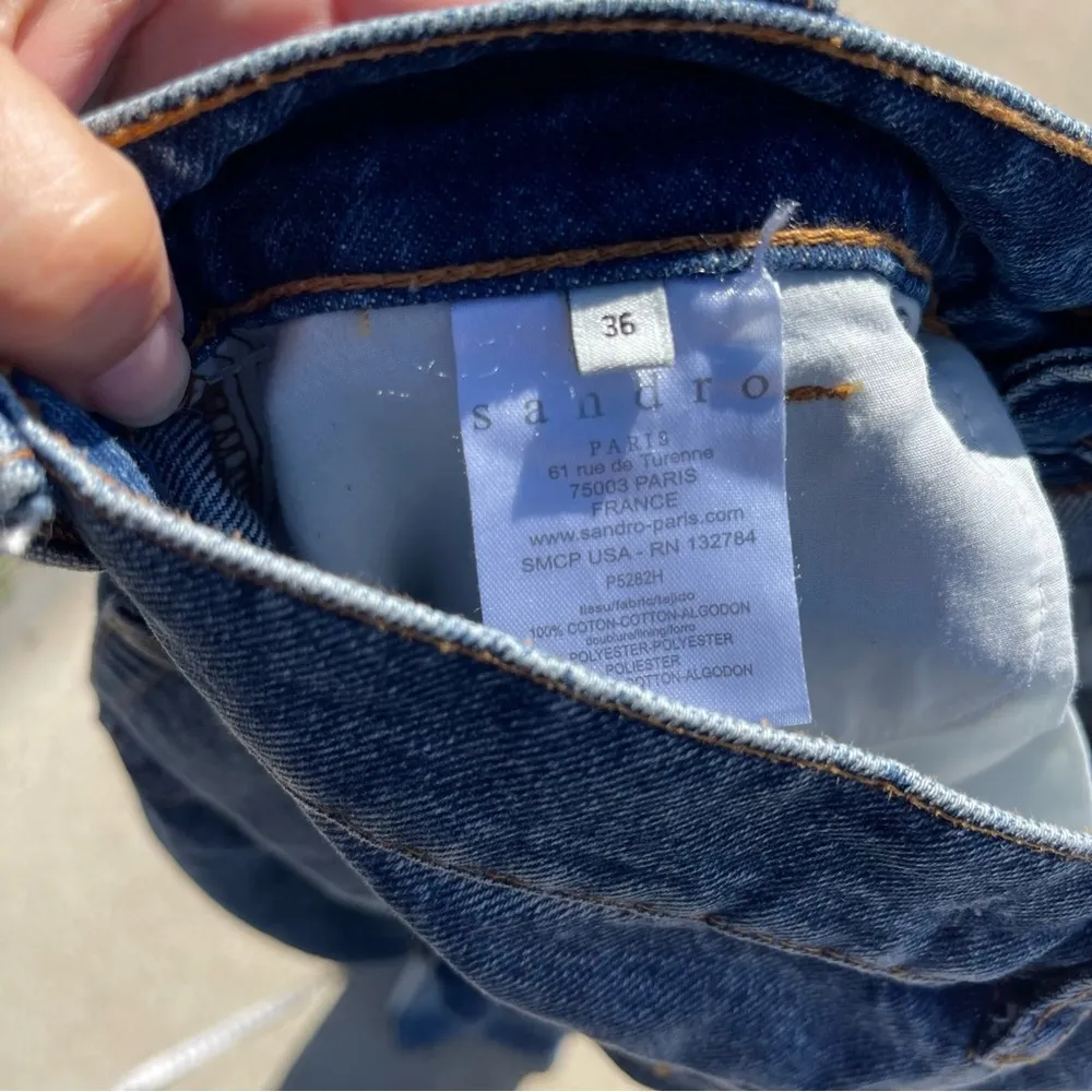 Sandro straight leg jeans size 36 - Image 2