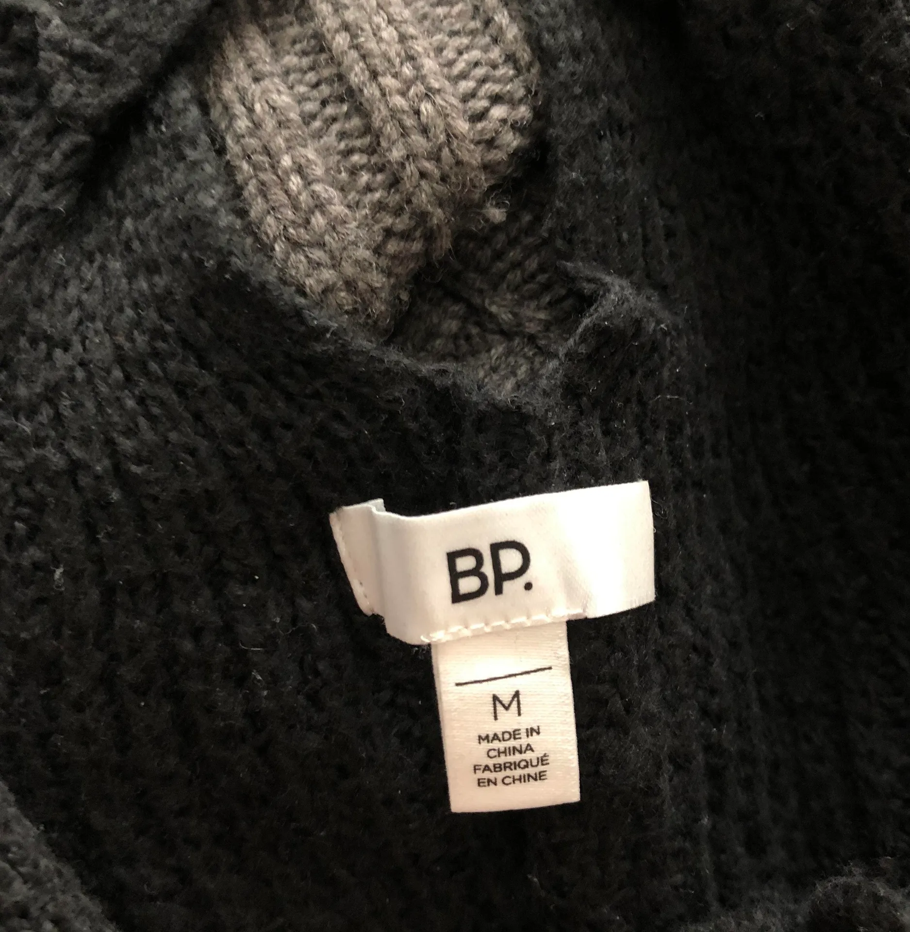 BP Black V Neck Open Back Sweater - Image 3
